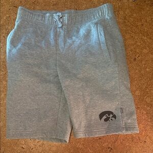 Men's Iowa Hawkeyes Athletic Shorts in Heather Gray